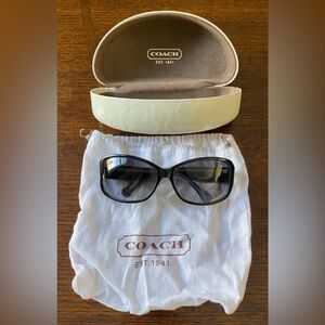 Authentic Coach Trisha Black & CZ Sunglasses ~ VGC